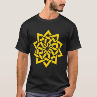 Islamitisch Geometrisch Mandala Retro T-shirt