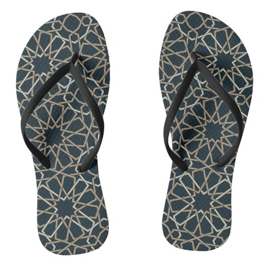 Islamitisch Geometrisch Patroon Abstract Teenslippers (Voetbed)