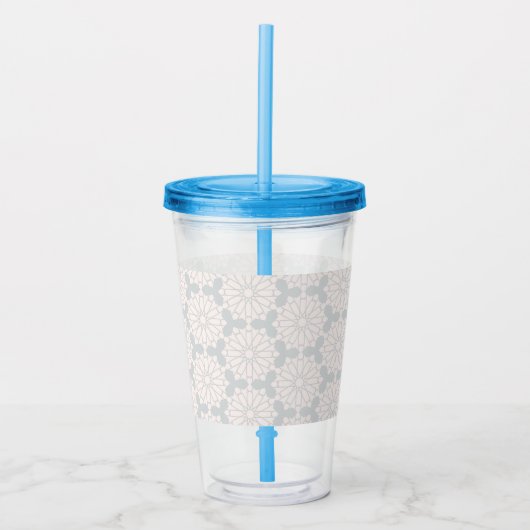 Islamitisch geometrisch patroon acryl drinkbeker (Voorkant)