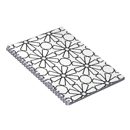 Islamitisch Geometrisch Patroon Arabisch Ontwerp Notitieboek (Rechterzijde)