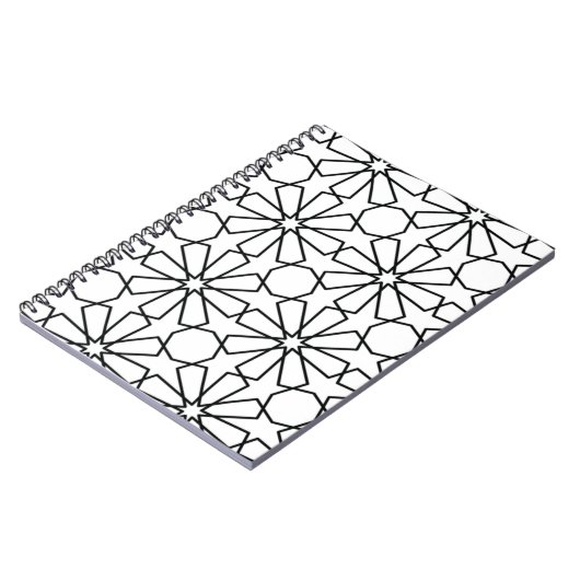 Islamitisch Geometrisch Patroon Arabisch Ontwerp Notitieboek (Linkerzijde)