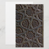 Islamitisch geometrisch patroon briefpapier (Voorkant / Achterkant)