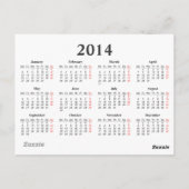 Islamitisch geometrisch patroon en briefkaart 2014 (Achterkant)