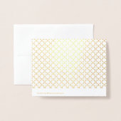 Islamitisch geometrisch patroon folie kaarten (Met envelop)