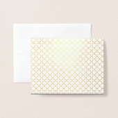 Islamitisch geometrisch patroon folie kaarten (Voorkant met envelop)