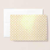 Islamitisch geometrisch patroon folie kaarten (Voorkant met envelop)