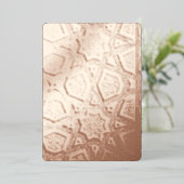 Islamitisch geometrisch patroon folie uitnodiging (Staand Voorkant)