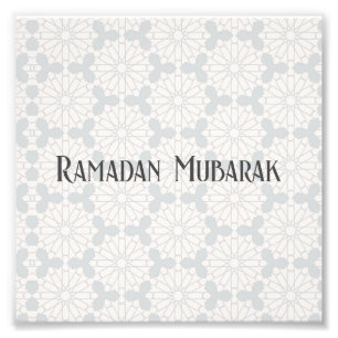 Islamitisch geometrisch patroon foto afdruk