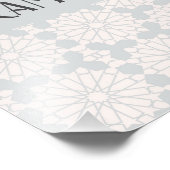 Islamitisch geometrisch patroon foto afdruk (Hoek)