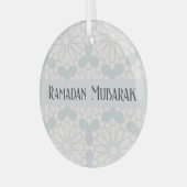 Islamitisch geometrisch patroon glas ornament (Voorkant links)