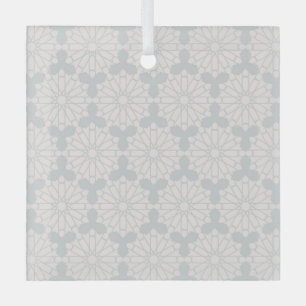 Islamitisch geometrisch patroon glas ornament