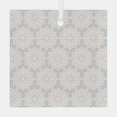Islamitisch geometrisch patroon glas ornament (Achterkant)