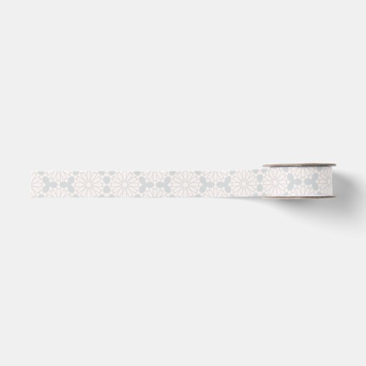 Islamitisch geometrisch patroon grosgrain lint (Voorkant)
