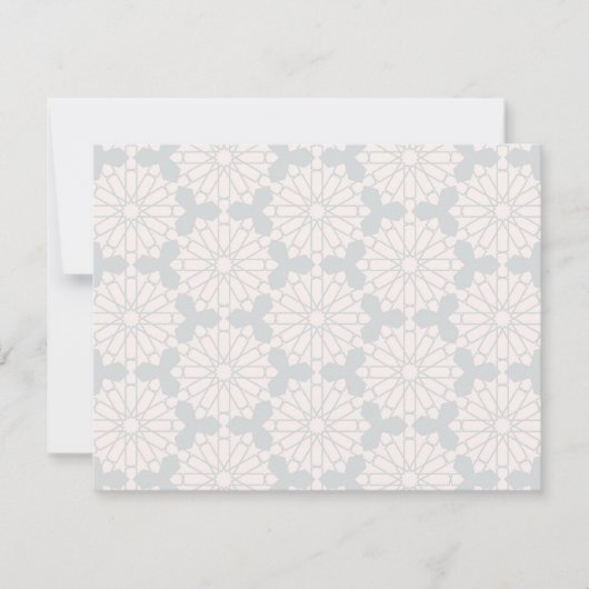 Islamitisch geometrisch patroon kaart (Voorkant)