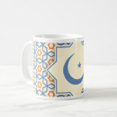 islamitisch geometrisch patroon koffiemok (Voorkant links)