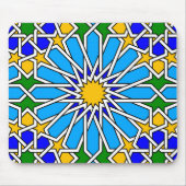 Islamitisch geometrisch patroon Mousepad Muismat (Voorkant)