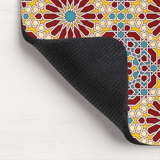 Islamitisch geometrisch patroon Mousepad Muismat (Hoek)