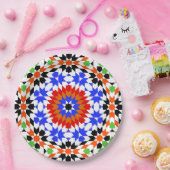 Islamitisch geometrisch patroon papieren bordje (Feest)