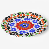 Islamitisch geometrisch patroon papieren bordje (Gekanteld)