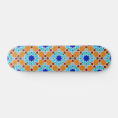 Islamitisch geometrisch patroon persoonlijk skateboard (Horizontaal)