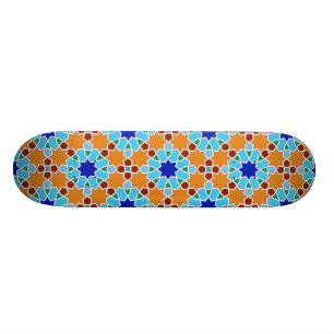 Islamitisch geometrisch patroon persoonlijk skateboard