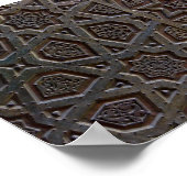 Islamitisch geometrisch patroon poster (Hoek)