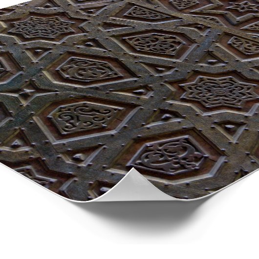 Islamitisch geometrisch patroon poster (Hoek)