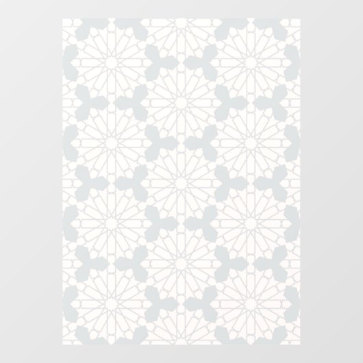 Islamitisch geometrisch patroon raamsticker (Vel)