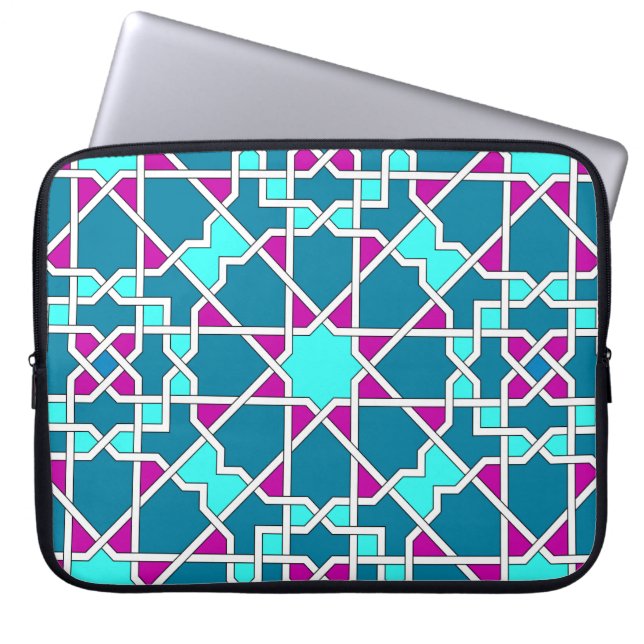 Islamitisch geometrisch patroon rickshaw sleeve (Voorkant)
