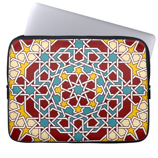 Islamitisch geometrisch patroon rickshaw sleeve (Voorkant)