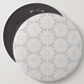 Islamitisch geometrisch patroon ronde button 6,0 cm (Voorkant /achterkant)