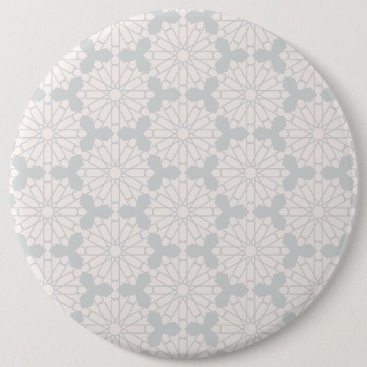 Islamitisch geometrisch patroon ronde button 6,0 cm (Voorkant)