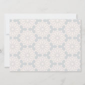 Islamitisch geometrisch patroon save the date (Achterkant)