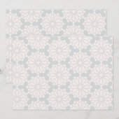 Islamitisch geometrisch patroon save the date (Voorkant / Achterkant)