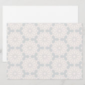 Islamitisch geometrisch patroon save the date (Voorkant / Achterkant)