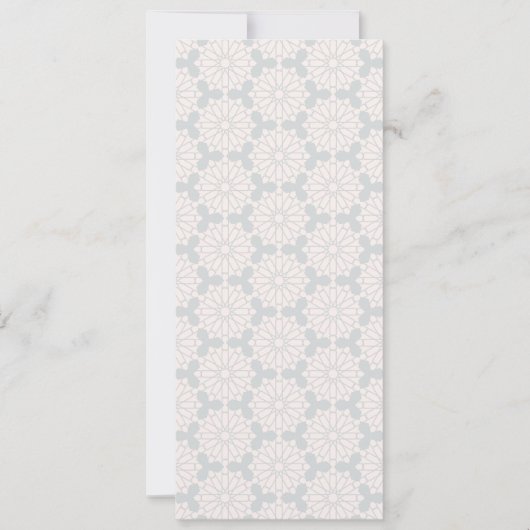 Islamitisch geometrisch patroon save the date (Voorkant)