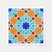 Islamitisch geometrisch patroon servetten (Voorkant)
