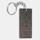 Islamitisch geometrisch patroon sleutelhanger (Voorkant Links)