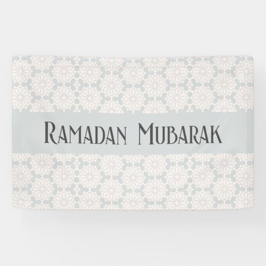 Islamitisch geometrisch patroon spandoek (Horizontaal)