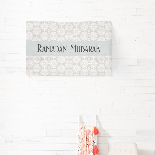 Islamitisch geometrisch patroon spandoek (Insitu)