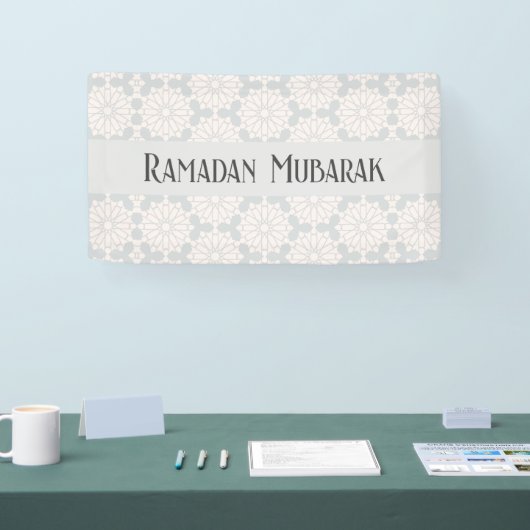 Islamitisch geometrisch patroon spandoek (Beurs)