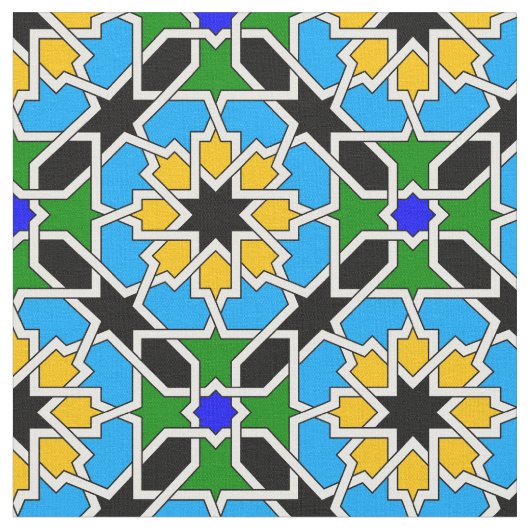 Islamitisch geometrisch patroon stof (Close Up)