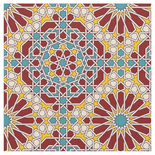 Islamitisch geometrisch patroon stof (Close Up)