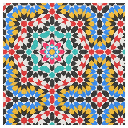 Islamitisch geometrisch patroon stof (Close Up)