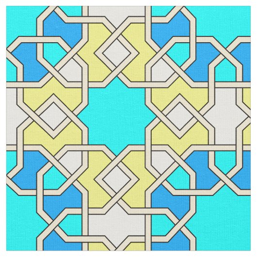 Islamitisch geometrisch patroon stof (Close Up)