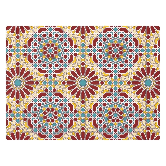 Islamitisch geometrisch patroon tafelkleed (Voorkant (Horizontaal))