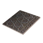 Islamitisch geometrisch patroon tegeltje (Zijkant)