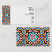 Islamitisch geometrisch patroon Tile Visitekaartje (Voorkant / Achterkant)