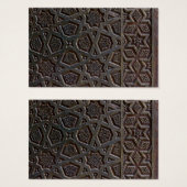 Islamitisch geometrisch patroon visitekaartje (Voorkant /achterkant)