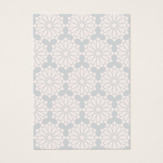 Islamitisch geometrisch patroon visitekaartje (Voorkant)